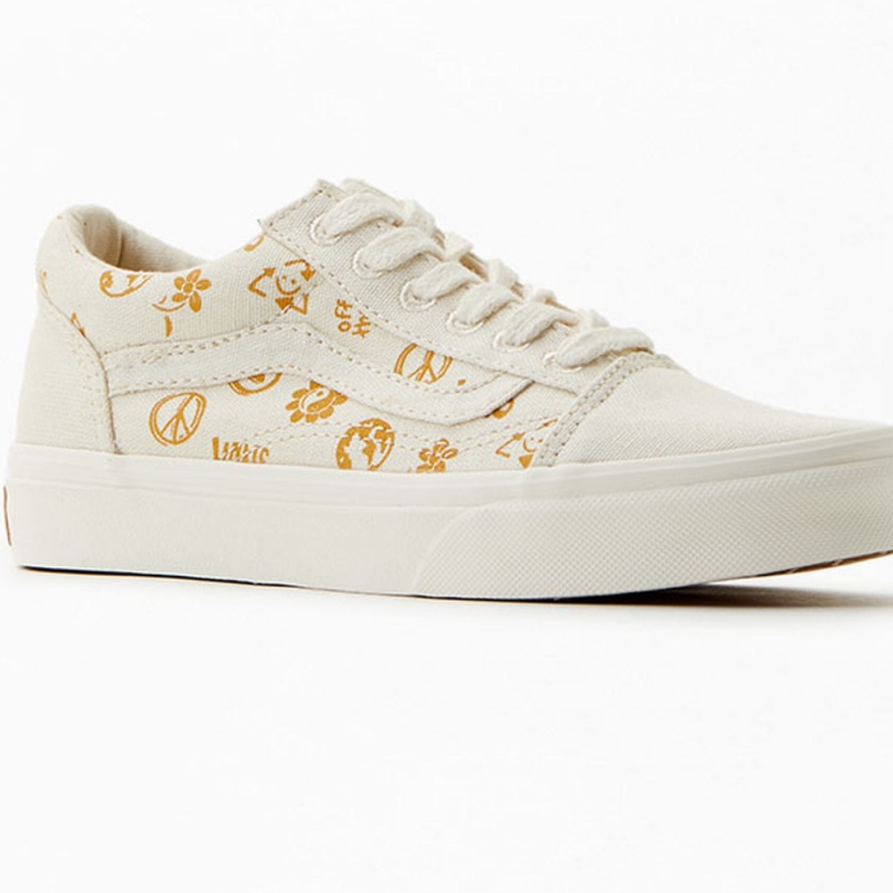 Toddler Vans White Canvas Sneakers